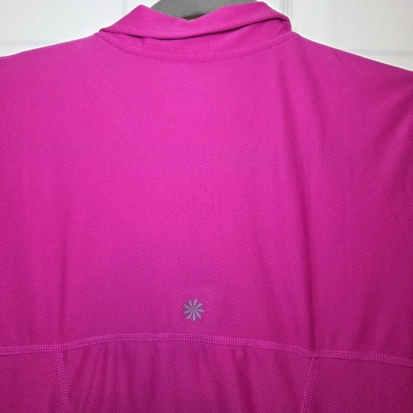 Athleta Women's Pink Short Sleeve Top Sz M - Picture 6 of 9